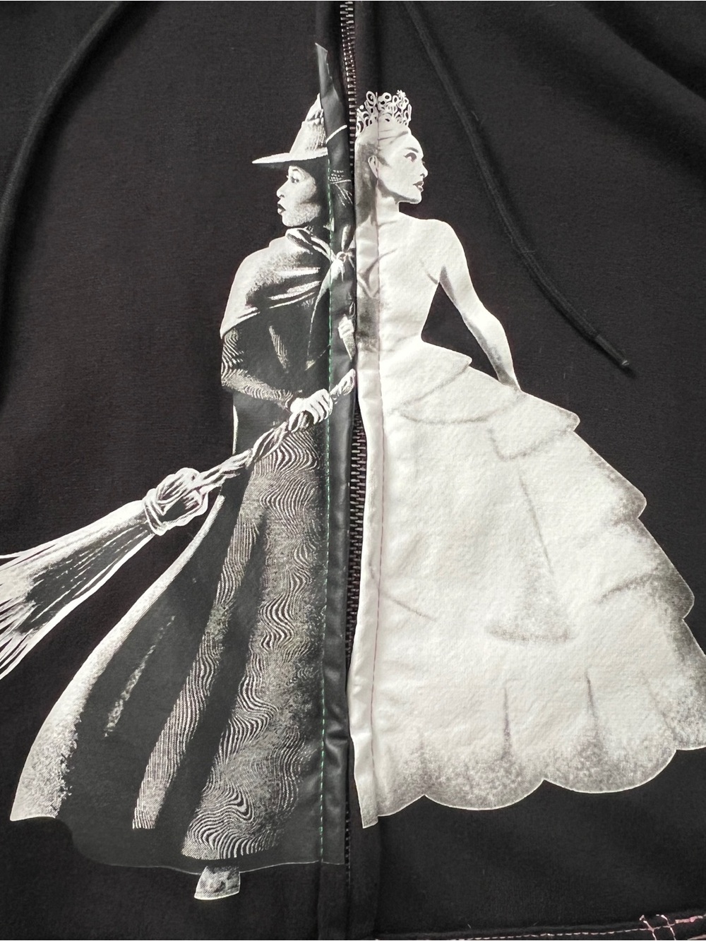 Wicked movie Elphaba and Glinda zip up sweatshirt - Picture 9 of 9